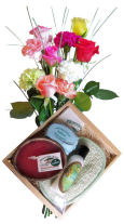 USA Barely Bouquets & Gift Sets USA,,:Barely Bouquet & Hawaiian Bathtime Crate